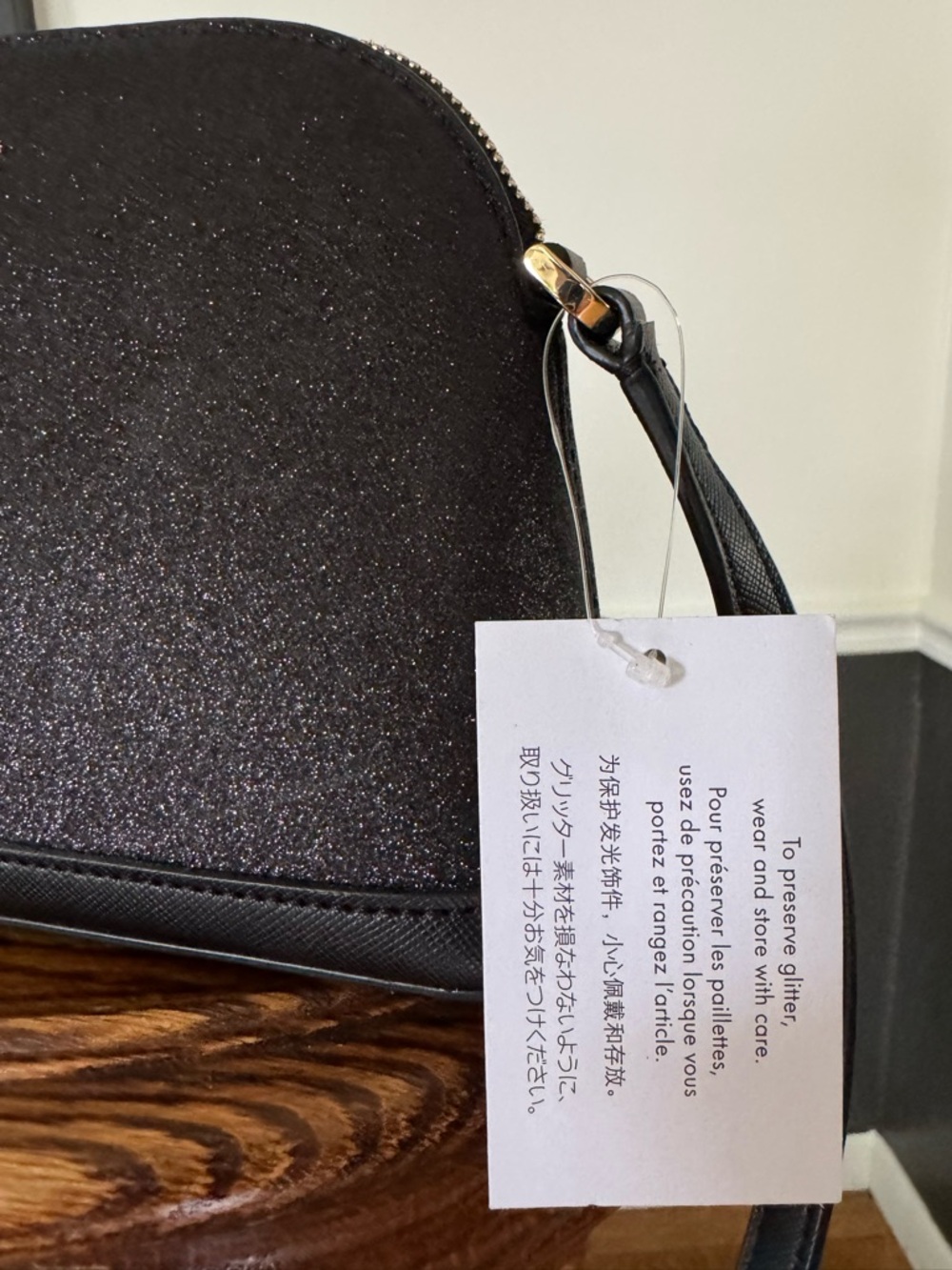 Kate Spade Small Dome Tinsel Glitter Cross-body - Picture 2 of 9